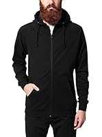 Urban Classics Sudadera con Cierre (Negro)