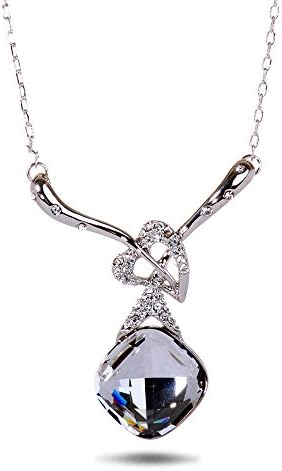 Women's Grey Swarovski Elements Crystal Necklace