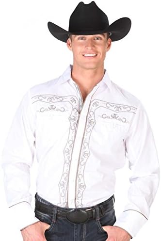 White Western EmbroideWhite Style Shirt
