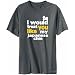 T-Shirt Mens Dark Silver " You wish I would treat you like my Japanese Chin " Dogs Large