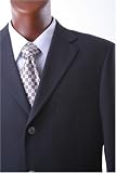 Men's Super 120's Black 100% Virgin Wool Super Straited Blazer