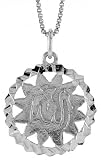 Sterling Silver 3/4 (19mm) Allah Pendant