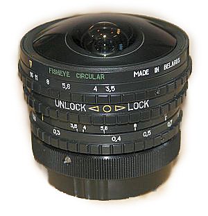 Belomo FISHEYE Peleng 3.5/8mm LENS for Sony Alpha, Minolta AF SLR camera