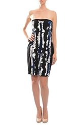 Strapless Cocktail Cotton/Elastane/Metallic/Polyamide/Silk/Knit Sequined  Dress