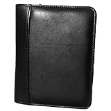 Black Ciao! Soft Leather Zippered PDA Case