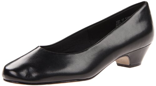 Soft style women s angel ii pump,black smooth,7 m us