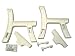 Kitchen & Housewares : 2x4basics Flip-Top Bench Table Assembly, White