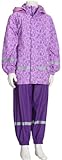 Playshoes Unisex - Kinder Kombinationen & Mehrteiler Regenanzug Ornament 408694, Gr. 116, Lila(18 Lila)
