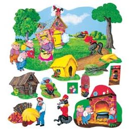 FLANNELBOARDS THE THREE PIGS DEL XE SET by BIGTOFFICE