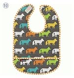 クーシーズ/Kushies ウォータープルーフ タフタ ビブ お食事ビブ スタイ エプロン [Kushiesbib] (10.グレーFOX)