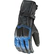 Joe Rocket Highside 2.0 Men's Leather Street Bike Racing Motorcycle Gloves - Blue/Black