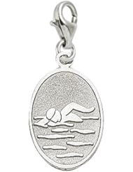 Rembrandt Charms Swimmer Charm with Lobster Clasp