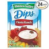 Hidden Valley Dip Mix, Fiesta Ranch Dip, 1.1-Ounce Packets (Pack of 24)