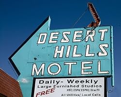 Desert Hills Motel Sign in Old Las Vegas Photograph - Beautiful 16"x20" Photographic Print by Carol M. Highsmith