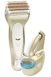Remington WDF7000 Smooth & Silky Ultra Plus Womens Rechargeable Shaver with Cleaning System