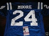 Lenny Moore Signed Jersey - penn State hof Jsa coa - Autographed NFL Jerseys