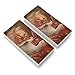 Christmas Holiday Santa Painting Toy Train Caboose Eraser Set of 2