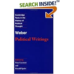 Weber: Political Writings (Cambridge Texts in the History of Political Thought)
