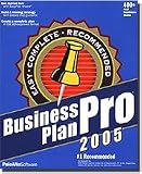 Business Plan Pro 2005 Canadian Edition