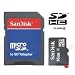 SanDisk 16GB Micro SDHC Memory Card with SD Adapter
