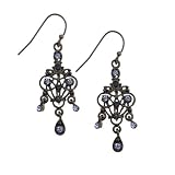 Delicate Filigree Sapphire Hues Earrings