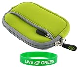 rooCASE Neoprene Sleeve Carrying (Neon Green) Case for Sony Cybershot DSC-T ....