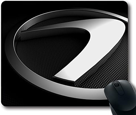 Custom Perfect Mouse Pad with Icon Lexus Emblem Logo 3d Graphics Non-Slip Neoprene Rubber Standard Size 9 Inch(220mm) X 7 Inch(180mm) X 1/8 Inch(3mm) Desktop Mousepad Laptop Mousepads Comfortable Computer Mouse Mat