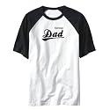 RAGLAN T-SHIRT WHITE AND BLACK " SERBIAN DAD " SERBIA AND MONTENEGRO