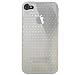 Crystal Skin TPU CLEAR Glove With CUBIC Honey comb Design Soft Cover Case for APPLE IPHONE 4G [WCA141].