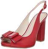 Nine West Womens Malibudaze Slingback Sandal,Red,8.5 M US