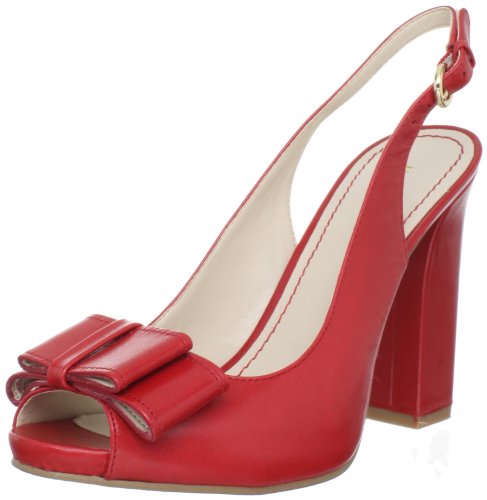 Nine West Women's Malibudaze Slingback Sandal,Red,8.5 M US