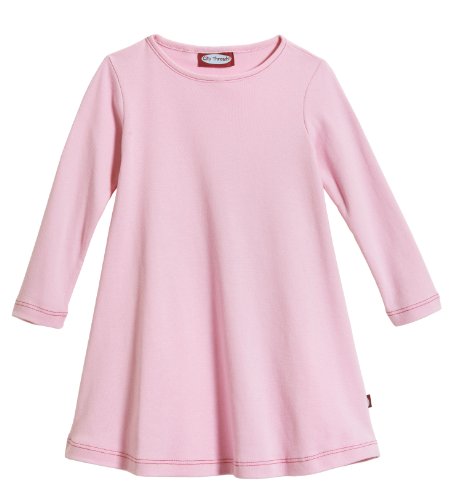 City Threads Big Girls' Super Soft Cotton Long Sleeve Dress (Size 7-16)