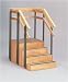 `One-Sided Staircase One side staircase has platform with three enclosed sides * Platform: 24 Long