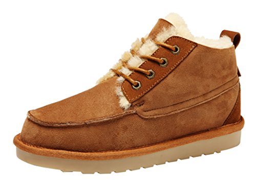 Rock Me Men’s Integr II Winter Fur Low Top Snow Boot(10.5 D(M) US, Chestnut)