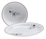 Fiesta Holiday Bough 2-Piece Vegetable Bowl and Platter Set