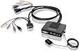 IOGEAR 2-Port Dual-Link DVI Cable KVM with Audio (GCS982U)