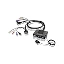 IOGEAR 2-Port Dual-Link DVI Cable KVM with Audio (GCS982U)