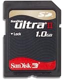 SANDISK 1GB ULTRA II SD CARD
