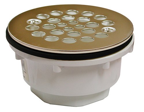 Plumbest D41-002 Shower Stall Drain Replacement Strainer with Screws, Polished Brass