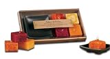 DecoGlow Candles Naturals Dark Collection Gift Set With 4 Candles and Bronze Holder, Rejuvenating