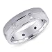 14K White Gold Men's Diamond Band Ring