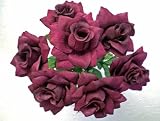 7 Open Wedding Rose Bouquets 
