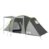 Trail Horizon Unisex 4 Man Family Tent – Grey
