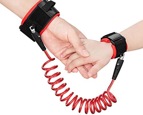 Elifunz Baby Child Anti Lost Safety Velcro Wrist Link (Red,2.5m)