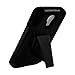 Reiko Silicon Hard Hybrid Kickstand Case for LG F70 4G LTE D315 US Carrier TRACFONE,STRAIGHTTALK, NET10 - Retail Packaging - Black