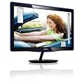 PHILIPS 247E3LSU/00 59,90cm 23,6Zoll wide-LED TFT-LCD Touch FullHD 16:9 300cd 5ms 20mio:1 VGA HDMI ES5.0 schwarz/blau schattiert
