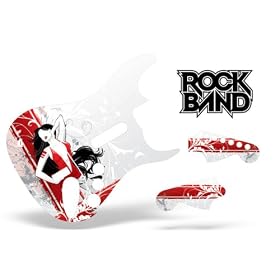 Rock Band Guitar Skin, Fits Xbox 360 / PS3 (Stratocaster Guitar) Hoochie