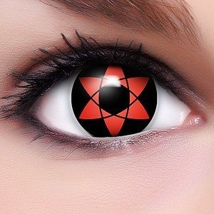 Farbige Anime Kontaktlinsen Crazy Color Fun Contact Lenses 'Sharingan