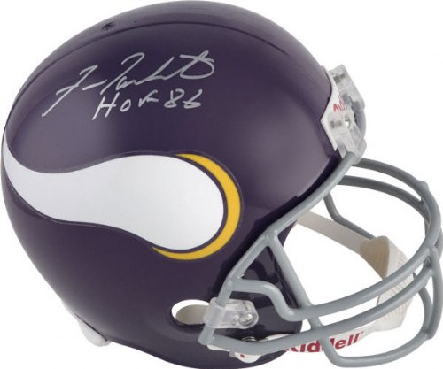 Fran Tarkenton Autographed Helmet | Details: Minnesota Vikings, Throwback, HOF86, Riddell Replica Helmet
