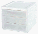 Sterilite #17918004 3 Drawer Clear Organizer